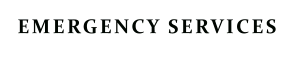 EMERGENCY SERVICES